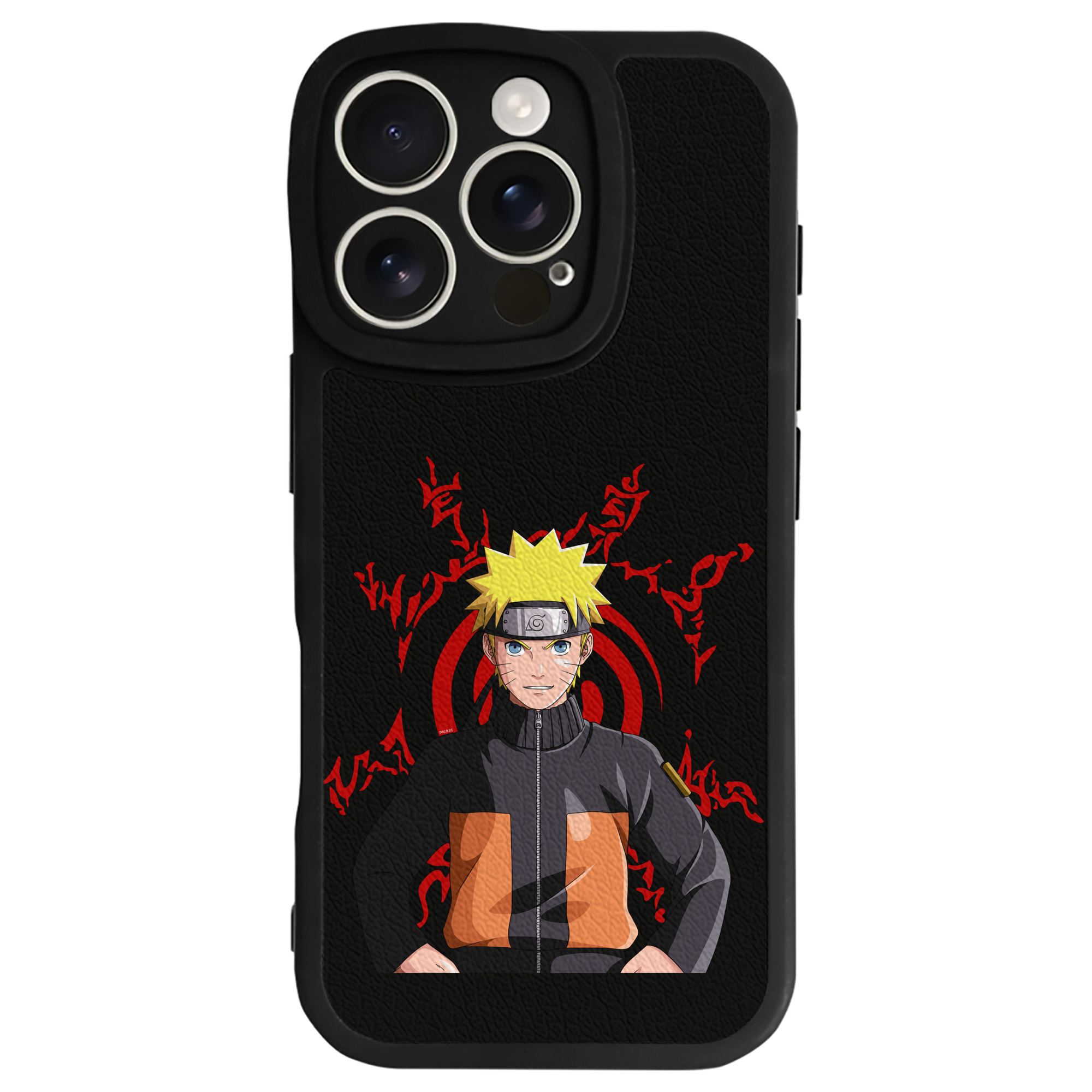 （画像用） NARUTO -ナルト- うずまき ナルト Uzumaki Naruto 【iPhone 16シリーズ対応】シリコンスマホケース（レザー調） 材質：シリコン